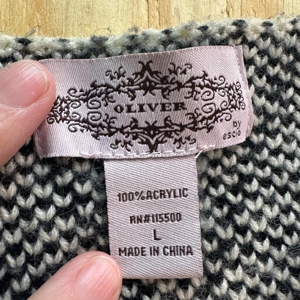 Oliver Women's Open Front Cardigan Sweater –‎ Size Large